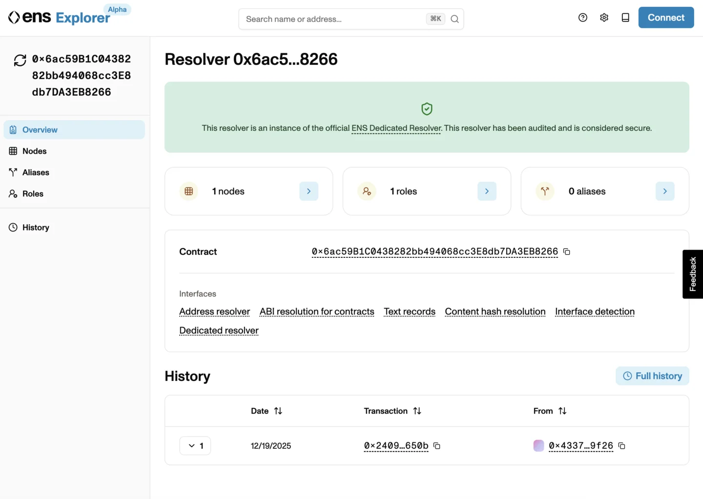 Resolver page